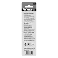 Broca Aço Rápido 2 mm HSS 5% Cobalto 2 Peças MTX Para Inox E Metal Duro