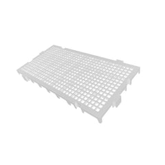 Piso Modular Branco em Plástico 25x50x2,6 Presto