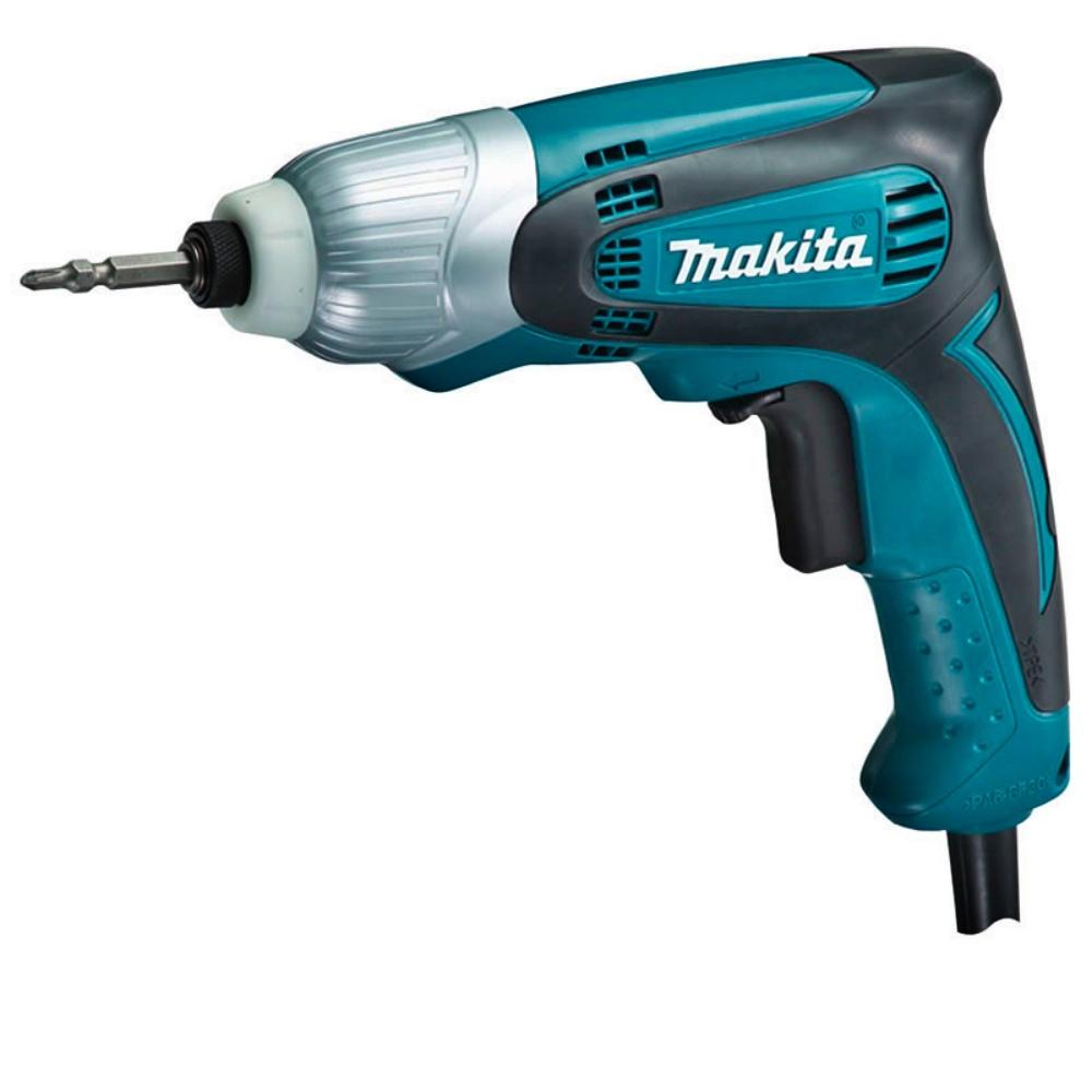 Parafusadeira de Impacto Industrial 230W Torque 100N.m Com Bit Phillips TD0100 110V Makita