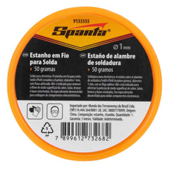Estanho Fio Solda 60/40 1mm Sparta Bobina Plástico 50g
