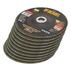 Disco De Desbaste Tipo Flap Carboneto De Silício Grão 100 180 X 22,2 Mm Acabamento Impecável