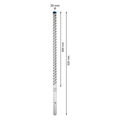 Broca Para Concreto Bosch Expert Sds Max-8X Ø20X400X520mm