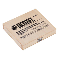 Jogo de Brocas Escareadoras Madeira 3-10mm 7 Peças Denzel Acabamento Profissional