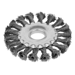 Escova De Aço Carbono Circular 100mm Furo 22mm 12500rpm MTX 746309 Para Esmerilhadeira
