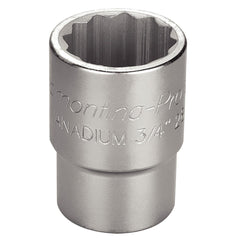 Soquete Estriado 30 mm 3/4'' Hyper Drive Aço Cromo Vanádio Norma DIN 3124 Tramontina PRO