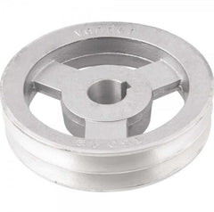 Polia Alumínio 2 Canais Perfil A 150mm com Furo 28mm Vonder