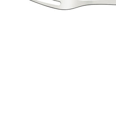 Garfo Trinchante Tramontina Utilità Aço Inox Cabo Polipropileno Branco Resistente Ergonômico