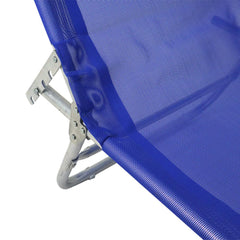 Cadeira Espreguiçadeira em Poliéster e Alumínio Azul 414702 Bel