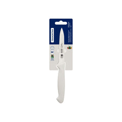 Faca Para Legumes E Frutas Tramontina Premium 4 Polegadas Aço Inox Cabo Polipropileno Branco