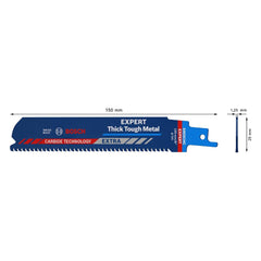 Lâmina Serra Sabre Bosch S955Chc Thick Tough Metal 10Pçs