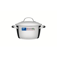 Caçarola Funda Tramontina Allegra Inox Fundo Triplo 20 cm 3,1 L Compatível Indução Forno 260°C