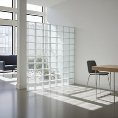 Tijolo de Vidro 19 x 19 x 8 cm Liso Incolor 06 Unidades Tradestar
