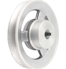 Polia Alumínio 1 Canal Perfil a 120mm c/ Furo 5/8'' Vonder