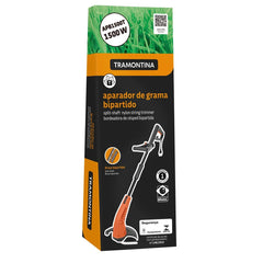Aparador de Grama Elétrico Bipartido Tramontina APB1500T 1500W 220V 280mm 1.8mm 8m