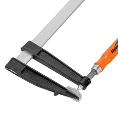 Grampo Sargento Tipo F Aço Carbono 300x120x365mm Cabo Madeira 1PC Sparta 2043855