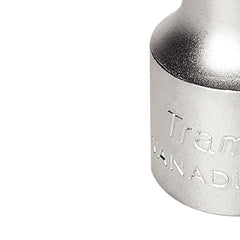 Soquete 6,5 mm 1/2'' Ponta Chata Aço Cromo Vanádio Cromado Tramontina PRO