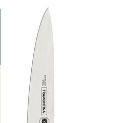 Faca Utility Tramontina Premium 8 Polegadas Lâmina Aço Inox Cabo Polipropileno Branco Profissional