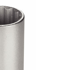 Soquete Estriado Longo 22 mm 1/2 Aço Cromo Vanádio Tromontina PRO