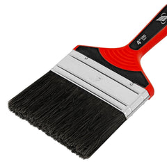 Trincha/Pincel 4 Para Tintas Esmalte E Óleo Cerda Preta Cabo 2 Componentes 1pc