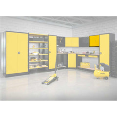 Armário Superior Modular Vonder Aéreo 15kg Aço Preto/Amarelo