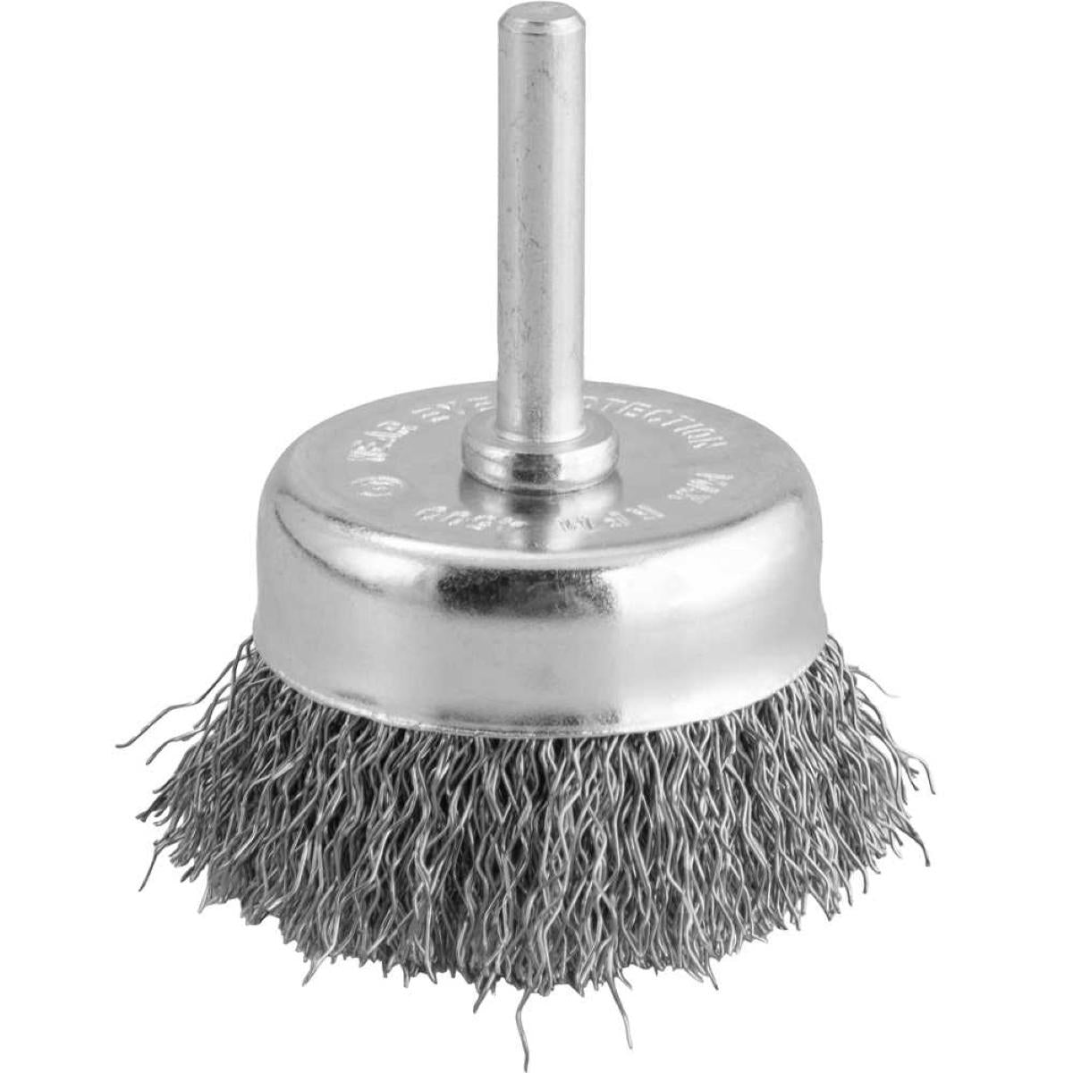 Escova Copo 2'' Haste 1/4'' 4500Rpm Aço Inox Ondulado Vonder 6325000002