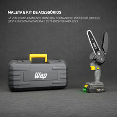 Motoserra De Poda Portátil WAP Sabre 6 K21 S01 Sabre 6 Polegadas 2000mnAh Corte de 10cm Para Jardinagem