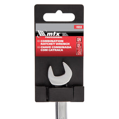Chave Combinada Catraca Cromada Vanadio 12mm MTX 148059 Aço CrV 58 HRC