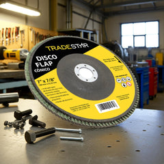 Disco Flap 180 mm G120 Fibra Cônico Aço Tradestar
