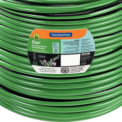Mangueira Flex Para Jardim Tramontina 200m 4 Camadas 10 Bar 50°C Verde Com Faixa Preta