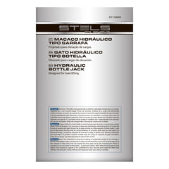 Macaco Hidráulico Garrafa 30T Elevação 244-370mm Robusto Stels 5111255
