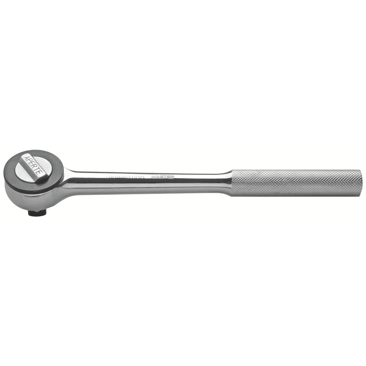 Catraca Usinada 10'' 1/2'' Tramontina Master Aço Cromo Vanádio Cromada Quick Release 24 Dentes