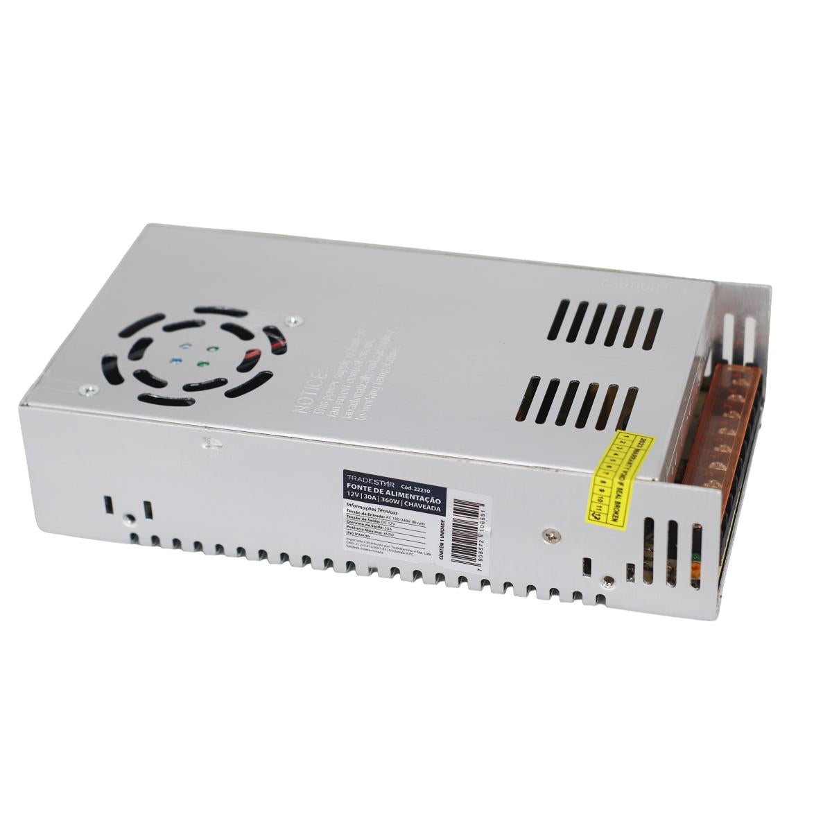 Fonte LED 360W 30A 12V Tradestar