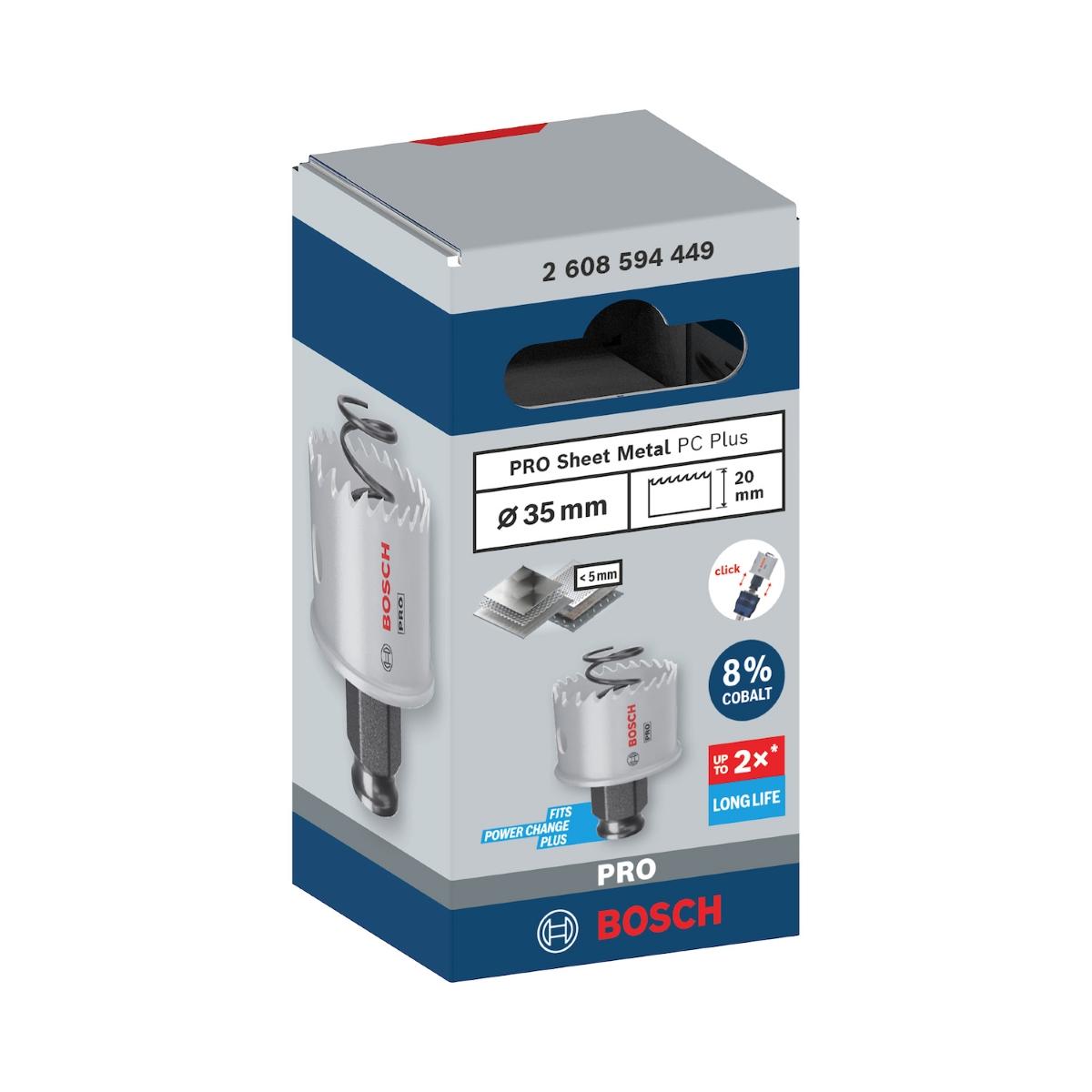 Serra Copo Bosch Pro Sheet Metal Power Change Plus 35mm