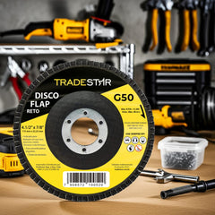 Disco Flap 115 mm G50 Fibra Reto Aço Tradestar