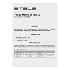 Torquímetro Estalo 1/2'' 28-210Nm Aço Cromo Vanádio Cromado Stels 1415955