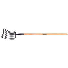Forcado Metálico Reto Tramontina 10 Dentes 120cm Cabo Madeira Resistente
