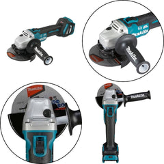 Esmerilhadeira Angular 125Mm Sem Fio 18V 8500RPM Com Protetor do Disco Punho Lateral DGA513Z Makita