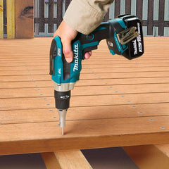 Parafusadeira Sem Fio 18V Encaixe 1/4'' Com 2 Baterias Carregador Bit Maleta DFS250RFE Makita