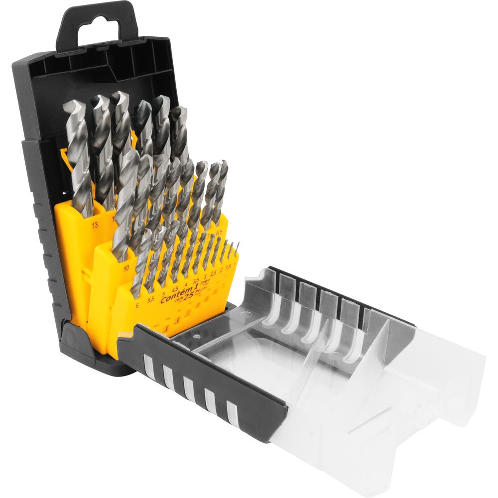 Jogo Broca Din 338 Hss 113mm 25 peças  - Vonder