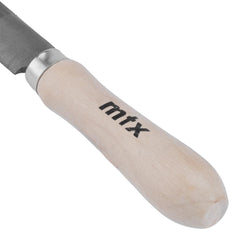 Lima Meia Cana 200MM 8'' Cruzado 2 Aço Carbono Cabo Madeira MTX 1632655 Para Metais Alta Durabilidade