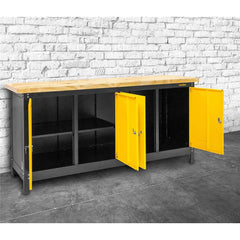 Bancada Fechada 200X92X60Cm 500Kgf 4 Portas Vonder 58512