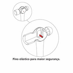 Martelo de Bola Cabo Tubular 500g Tramontina PRO Forjado Aço Cromo Molibdênio