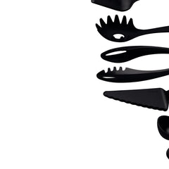 Jogo De Utensílios Tramontina Ability 10 Peças Nylon Preto 180 Graus Antiaderente