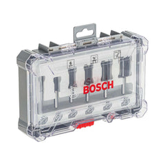 Jogo De Fresas Retas Bosch Standard Encaixe De 1/4'' 6 Peças