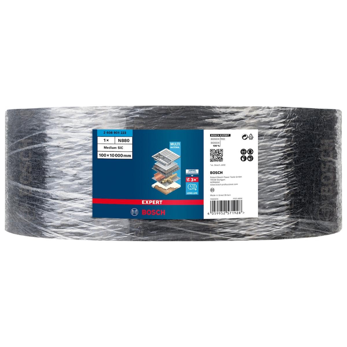 Manta Abrasiva Bosch Expert N880 100mmx10Mt Medio Sic