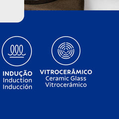 Caldeirão Tramontina Allegra Com Fundo Triplo Aço Inox 16 cm 2,1 L E Tampa De Vidro
