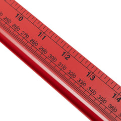 Nível Alumínio Reforçado 1000mm 3 Bolhas 40pol MTX Rail Precisão 1mm/m