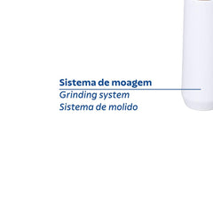 Moedor De Sal E Pimenta 12,7 Cm Tramontina Realce Madeira Seringueira Branco