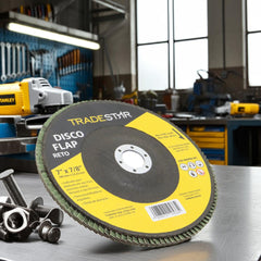 Disco Flap 180 mm G80 Fibra Reto Aço Tradestar
