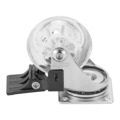 Rodízio Giratório com Freio 50mm Carga 35kg Poliuretano Aço Galvanizado MTX 6873755